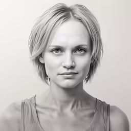the beautiful blonde woman is posing for a photo