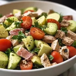 the dish is full of fresh ingredients and ready to eat