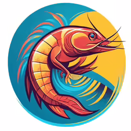 a fish is shown with blue background