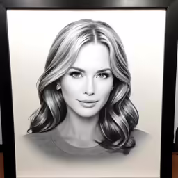 a framed photo is shown in the frame