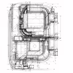 a drawing of a plan for an apartment