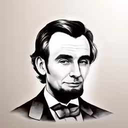 the abraham lincoln waxcut portrait