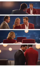 the celebrity cast at the celebrity chat together