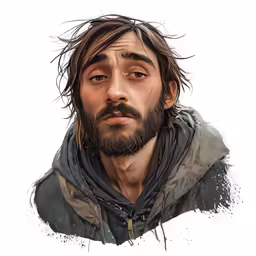 a photo of a man in a hooded coat