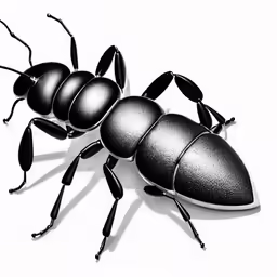 a small insect on a white background