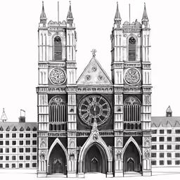 black and white architectural rendering of the big ben clock tower