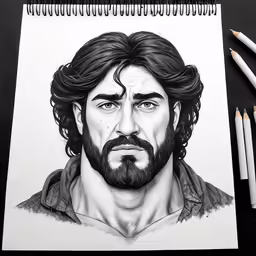 the big lek has a pencil drawing of the character walter in a pose