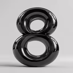 three black circles are placed in front of a white wall