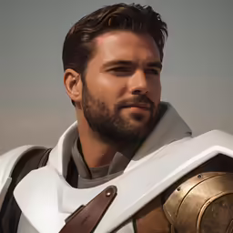 an image of the knight in armor posing for a photo