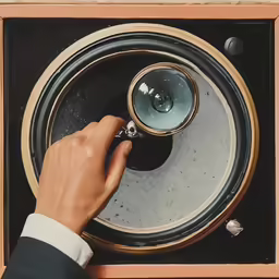 a man putting something into an empty container in the oven