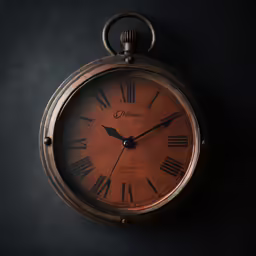 a close up of an antique clock with roman numerals