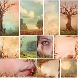 six different pictures showing the various ways to take an image,multiple pictures of a woman