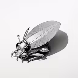 a drawing of a bug laying down on top of a white background