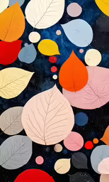 an image of some leaves on a black background