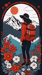 the back of a woman