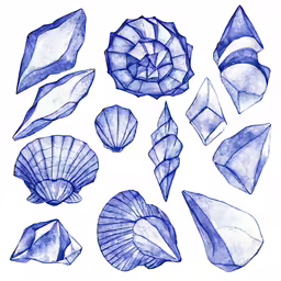 an artistic blueprint of geometric shapes