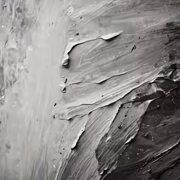 a black and white photo of a grey substance