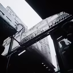 this is an overhead view of a street sign
