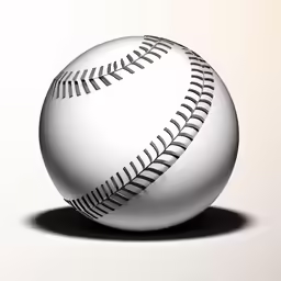 an official baseball that has been designed and photographed