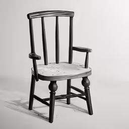 a chair that is casting the shadow of the chair