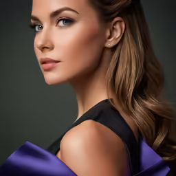 the cover of vanity magazine, featuring a beautiful woman with blue eyes