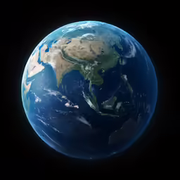 the planet is illuminated by the sun in this image
