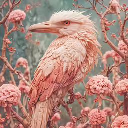 a small bird perched on top of a bush