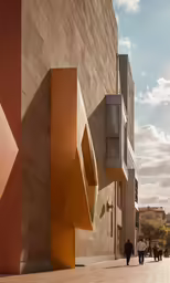 an interesting and intricate design near a building