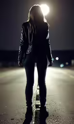 a woman that is walking on some street