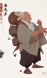 an illustration showing the back and side of a man in brown clothes with his arm around a woman, and the back part of his body is shown behind him