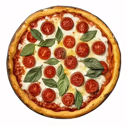 a pizza covered in lots of tomato slices