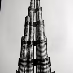 a tall structure is next to a clock