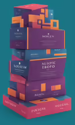 a stack of books sitting on top of each other