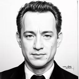 a portrait of a man with a tie and suit jacket