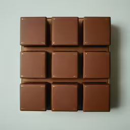 an image of a chocolate bar made in squares