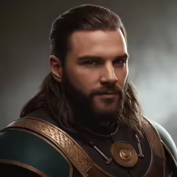 the actor dressed as roman warrior for an ad