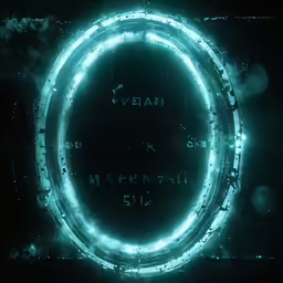 a close up shot of an illuminated circle