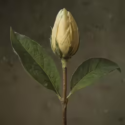 a single flower that has just been opened