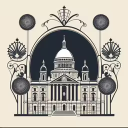 an image of the capitol building with the dome painted on it,the capital building in washington, d c
