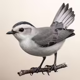 a bird with outstretched wings sits on a branch