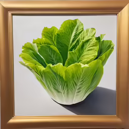 the frame is displaying a large green plant