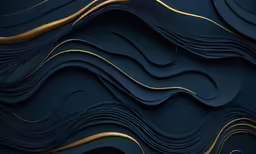 an abstract photo with gold lines and curves