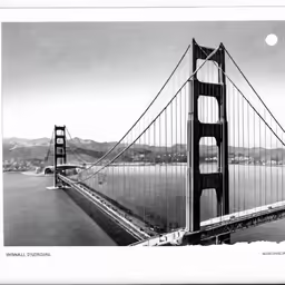 an image of the golden gate bridge over looking the bay