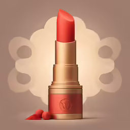 a lipstick with its cover opened next to some berries