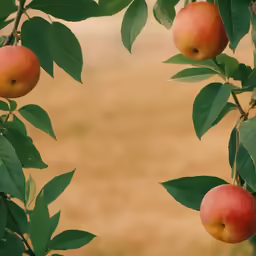 the fruit is ready to be picked from the tree