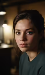 an image of a woman with blue eyes