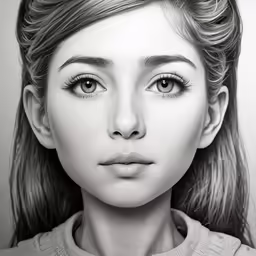 the face of a woman with a serious look on her face