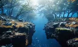 the water has just been completely clear enough to see