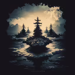a photo of a full moon on a cloudy night