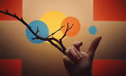 there is a tree branch with no leaves in front of the background